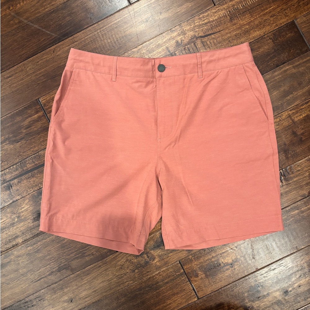 Men’s Faherty All Day Short, Salmon | Size 34 | 5” Inseam